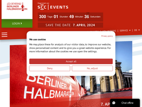 'generali-berliner-halbmarathon.de' screenshot