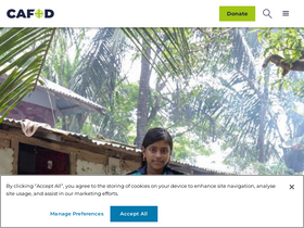 'cafod.org.uk' screenshot