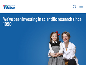 'telethon.it' screenshot