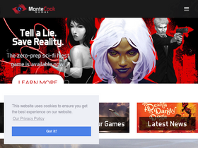 'montecookgames.com' screenshot