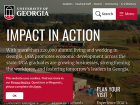 'osfa.uga.edu' screenshot