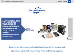'parts4engines.com' screenshot