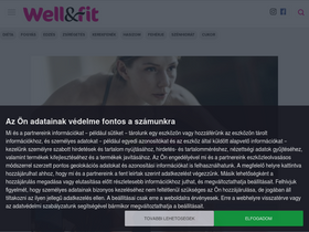 'wellandfit.hu' screenshot