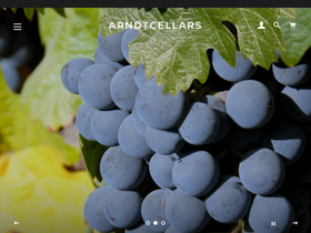 arndtcellars.com homepage screenshot