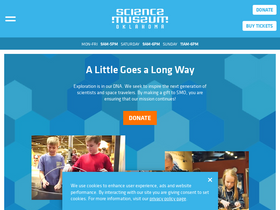 'sciencemuseumok.org' screenshot