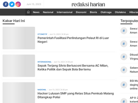 'redaksiharian.com' screenshot