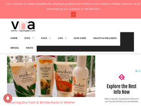 'vanitynoapologies.com' screenshot