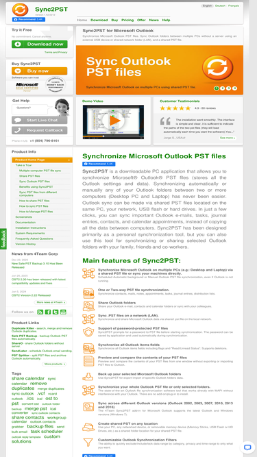 sync2pst.com