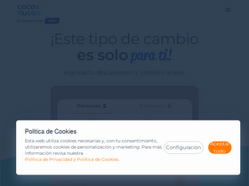 'cocosylucasbcp.com' screenshot