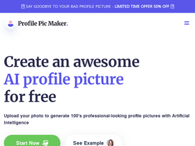 'pfpmaker.com' screenshot