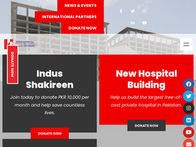 'indushospital.org.pk' screenshot
