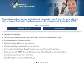 'psychometricinstitute.com.au' screenshot