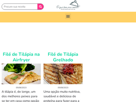 'oquetempracomer.com.br' screenshot