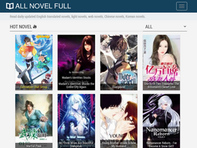 'allnovelfull.net' screenshot