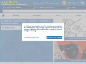 'easyparts.it' screenshot