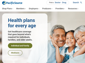'pacificsource.com' screenshot