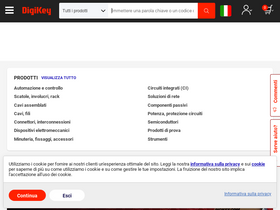 'digikey.it' screenshot