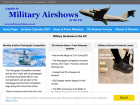 'military-airshows.co.uk' screenshot
