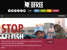 'bornfree.org.uk' screenshot