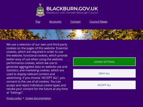 'csprofessionalportal.blackburn.gov.uk' screenshot