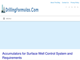'drillingformulas.com' screenshot