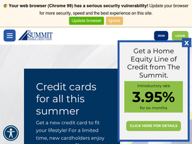 'summitfcu.org' screenshot
