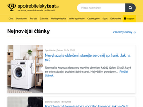 'spotrebitelskytest.cz' screenshot