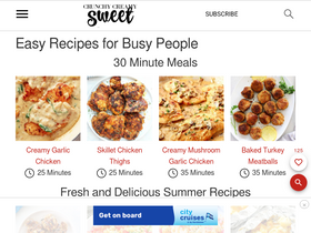 'crunchycreamysweet.com' screenshot