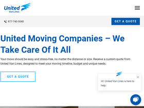 'unitedvanlines.com' screenshot