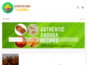 Godavarivantillu homepage screenshot