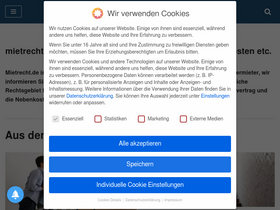 'mietrecht.de' screenshot