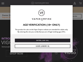 'vaperempire.com.au' screenshot