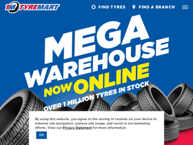 'tyremart.co.za' screenshot