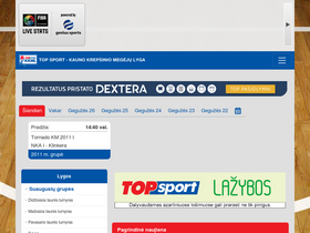 'kkml.lt' screenshot