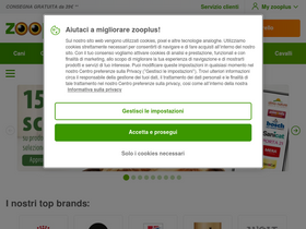 'zooplus.it' screenshot