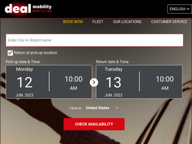 'dealrentacar.com' screenshot