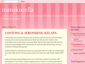 'namakucell.blogspot.com' screenshot