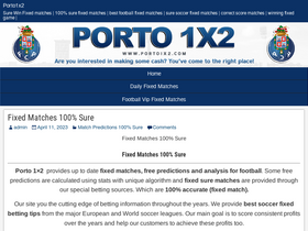 'porto1x2.com' screenshot