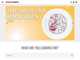 'infinitediscs.com' screenshot