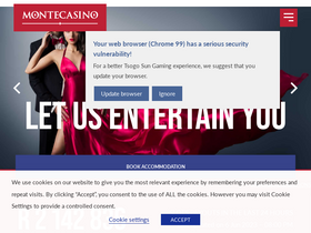 'montecasino.co.za' screenshot