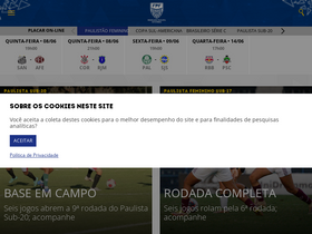 '2016.futebolpaulista.com.br' screenshot