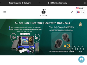 'hidizs.net' screenshot
