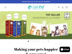 cellpetasia.com homepage screenshot