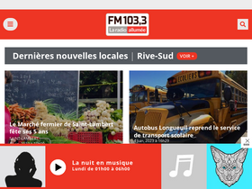 'fm1033.ca' screenshot