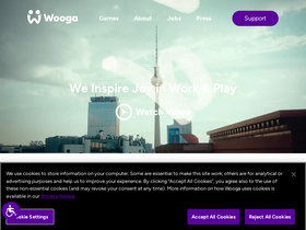 'wooga.com' screenshot