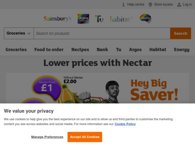 'sainsburys.co.uk' screenshot