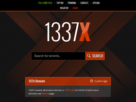 '1337x.to' screenshot