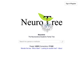 'neurotree.org' screenshot