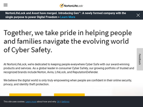 'nortonlifelock.com' screenshot