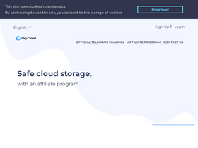 'oxy.cloud' screenshot
